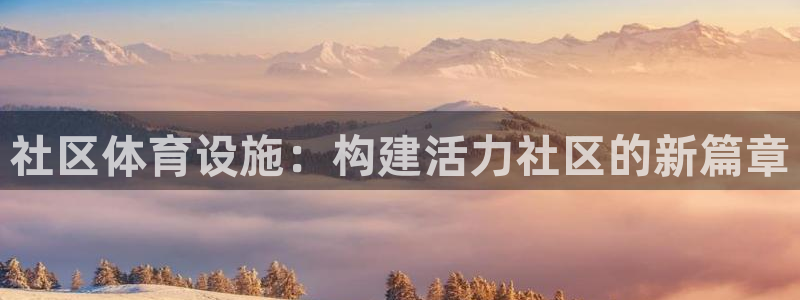 意昂4开户：社区体育设施：构建活力社区的新篇章