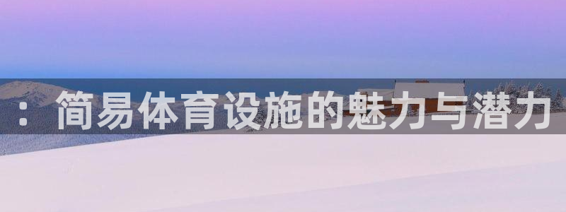 意昂体育4娱乐：：简易体育设施的魅力与潜力
