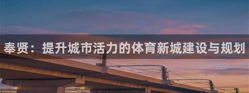 意昂4集团：奉贤：提升城市活力的体育新城建设与规划