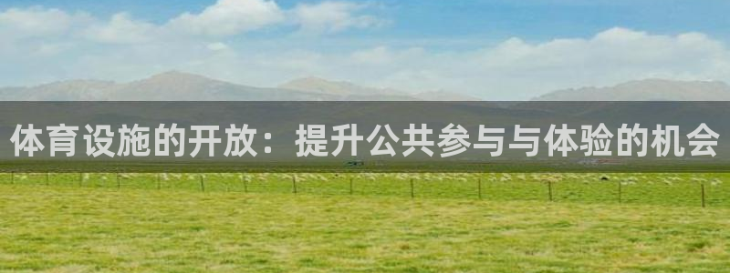 意昂4娱乐平台：体育设施的开放：提升公共参与与体验的