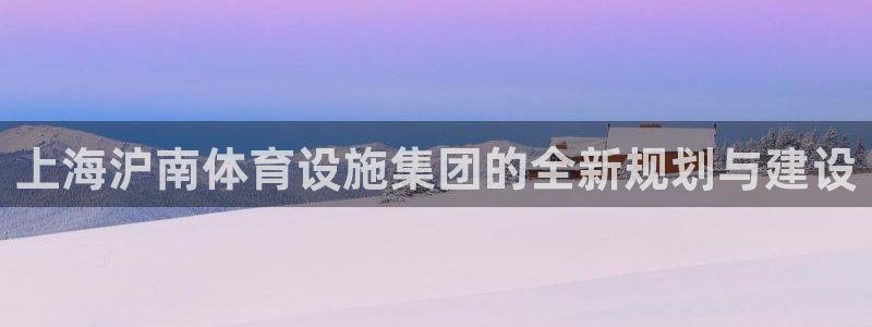 意昂体育4官方客服电话：上海沪南体育设施集团的全新规划与建设